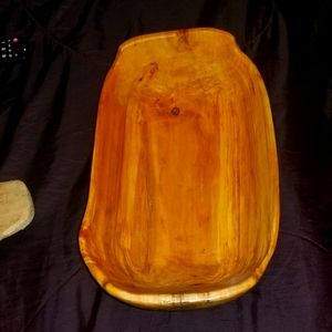 Wood carve bowl
